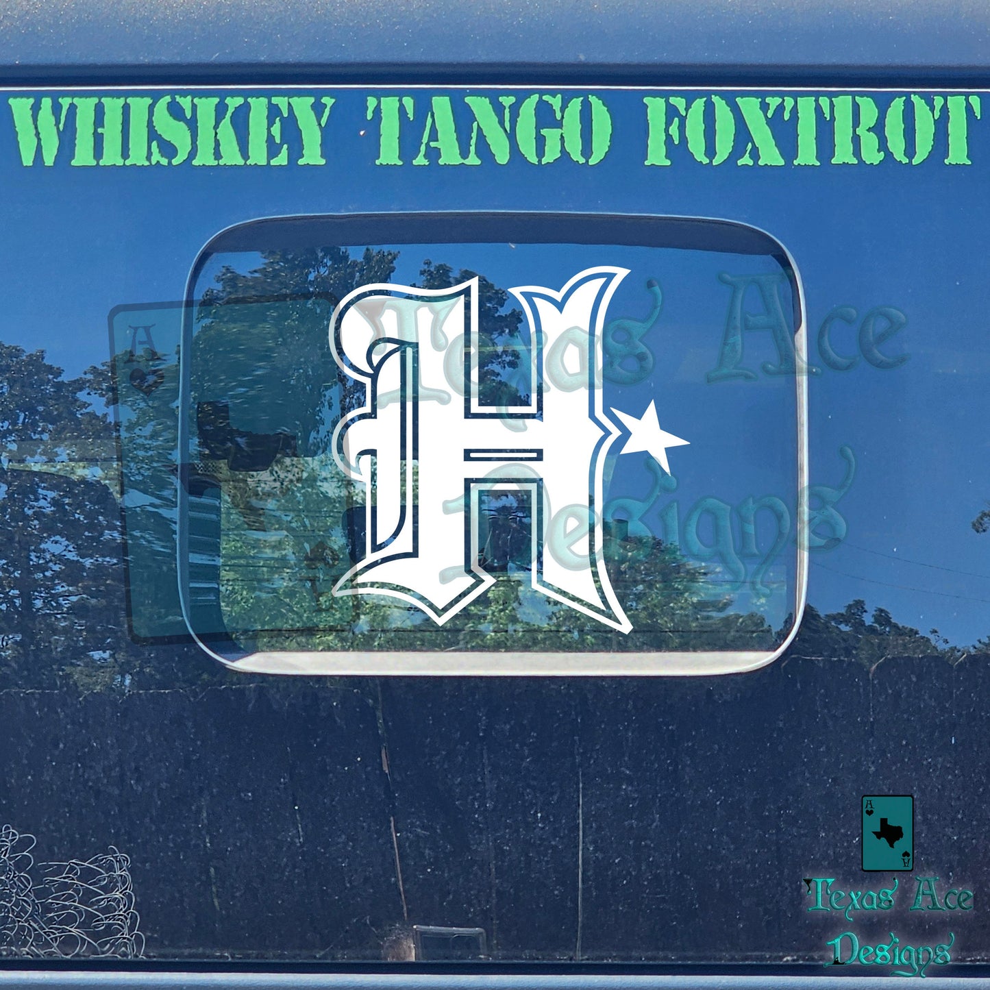 H H-Town Decal, FREE SHIPPING!