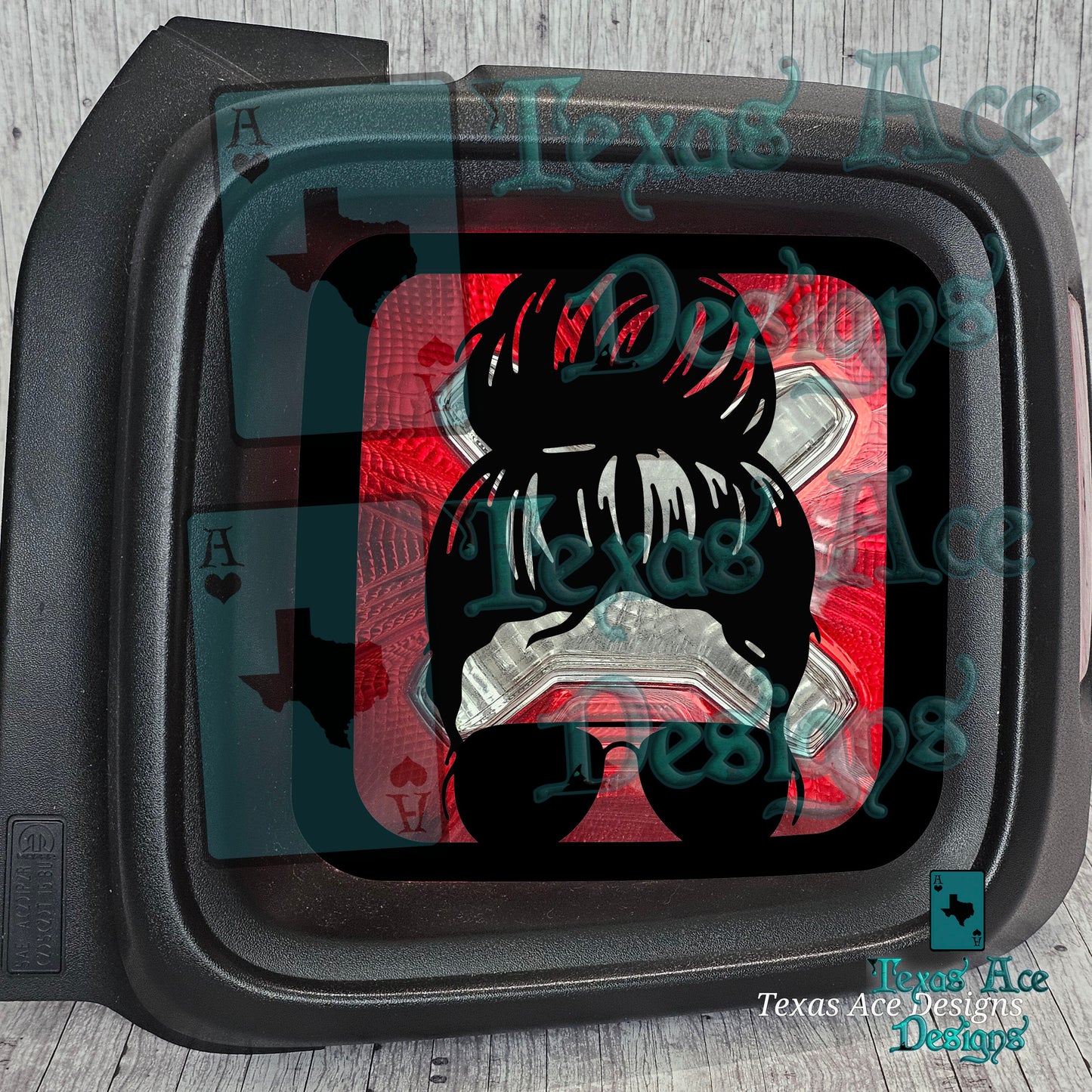 Messy Bun Tail Light Covers, Set