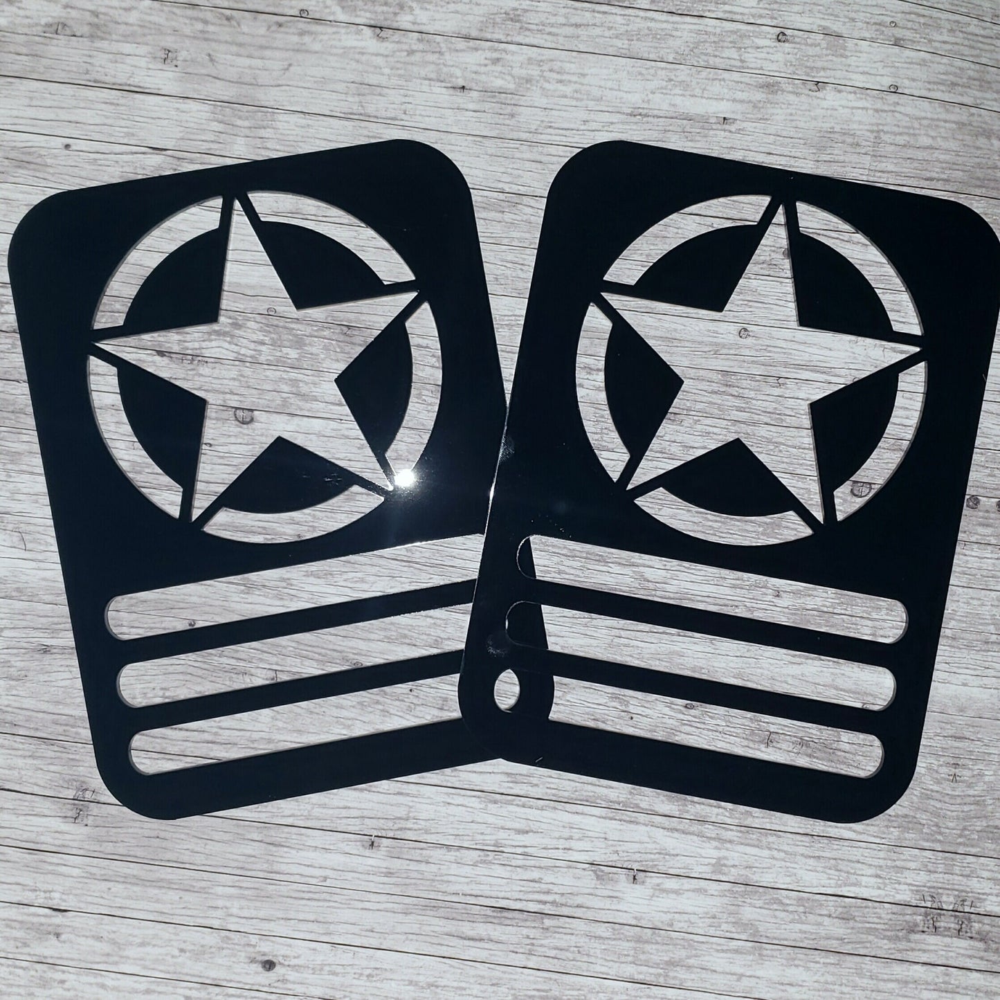 Freedom Star Tail Light Covers, Set