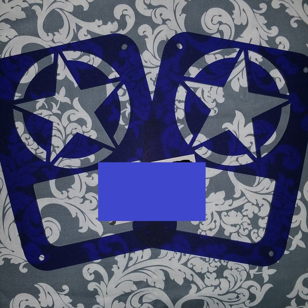 Freedom Star Tail Light Covers, Set