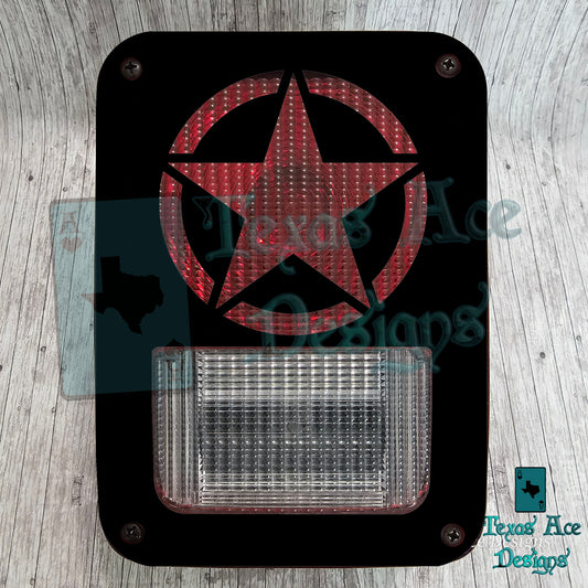 Freedom Star Tail Light Covers, Set