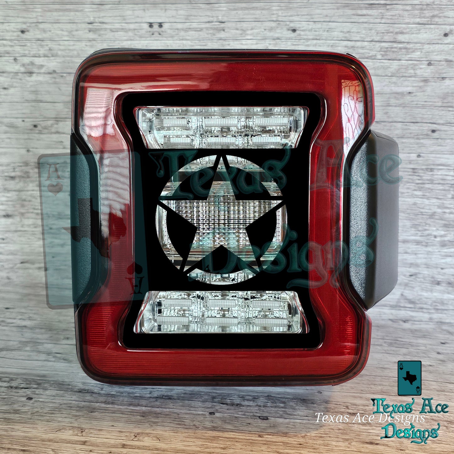 Freedom Star Tail Light Covers, Set