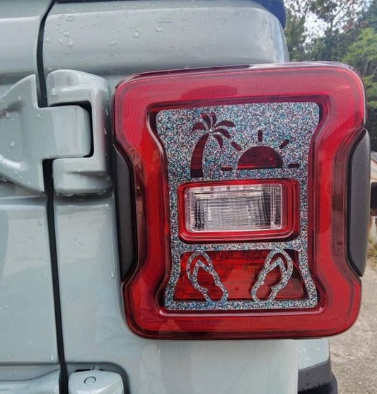 Sunny Flip Flops Tail Light Covers, Set