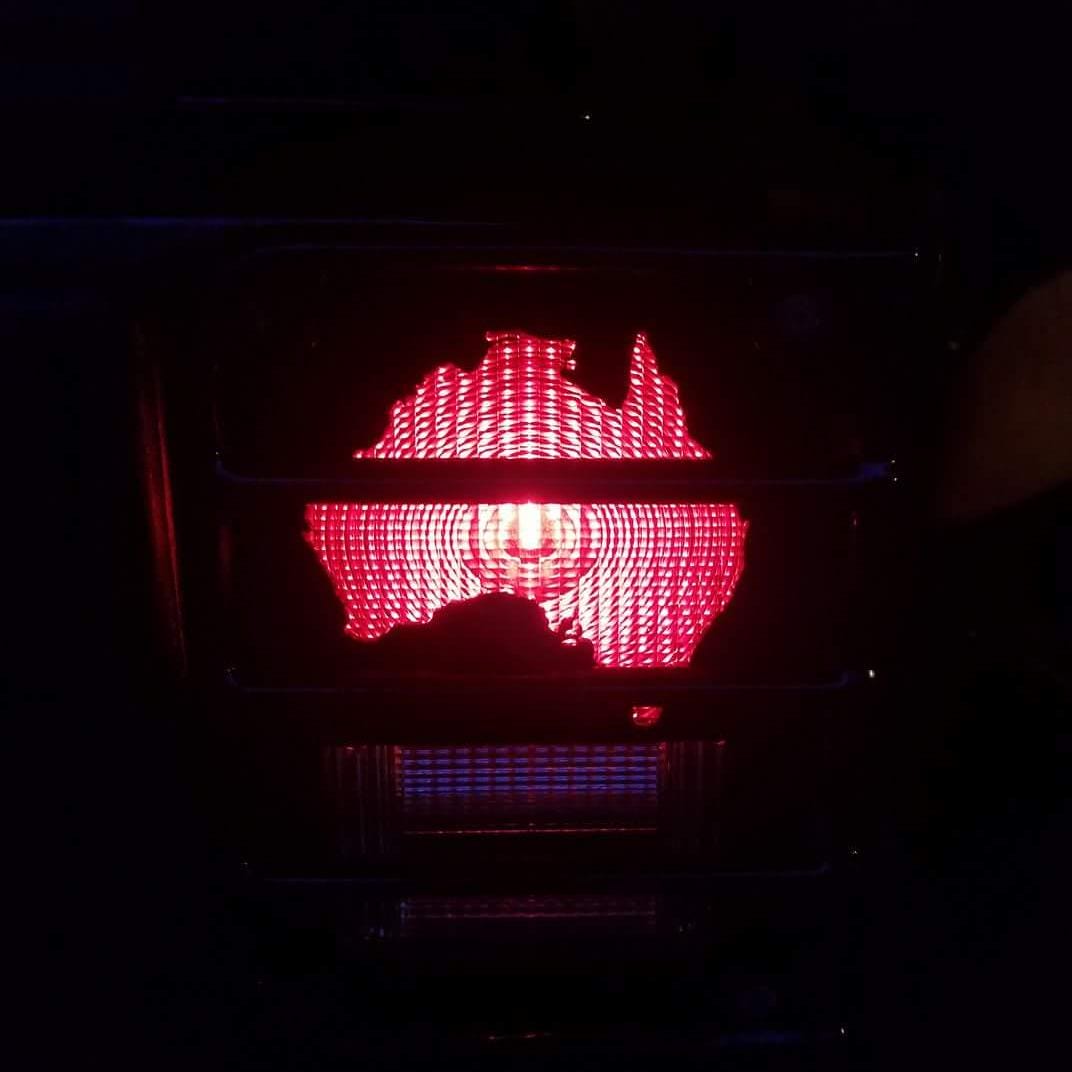 State/Country Silhouette Tail Light Covers, Set