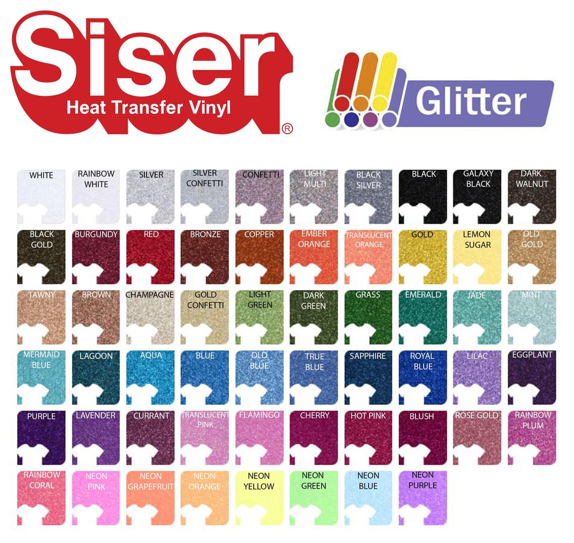 SALE!! Siser Glitter Heat Transfer Sheet 12"x20"