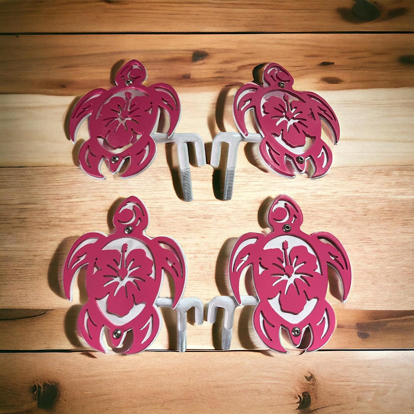 Turtle Hibiscus Flower, Set of 2 Foot Pegs