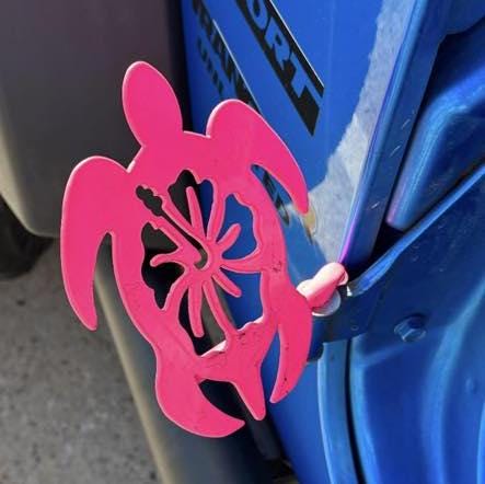 Turtle Hibiscus Flower, Set of 2 Foot Pegs