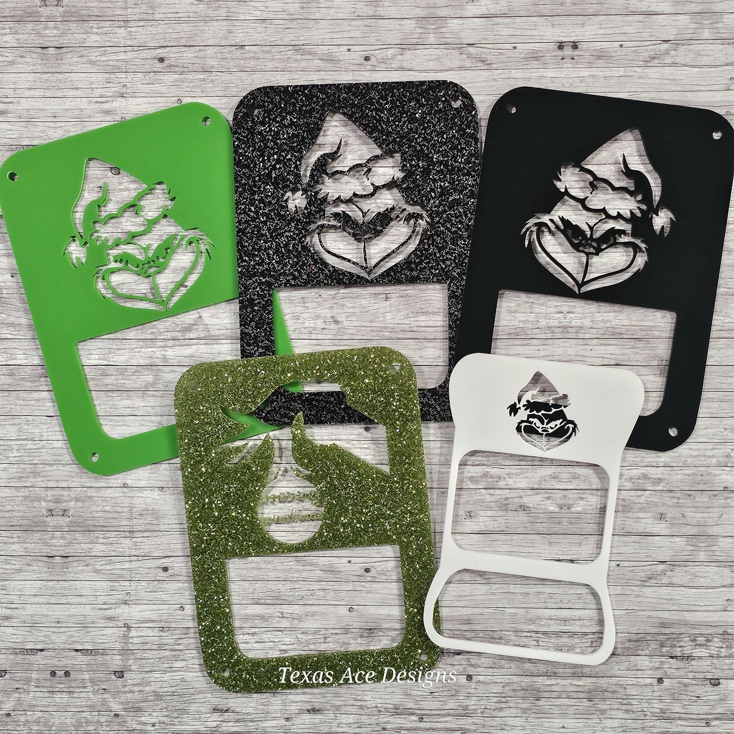 SALE!! Grinch Themed Tail Light Covers, Set