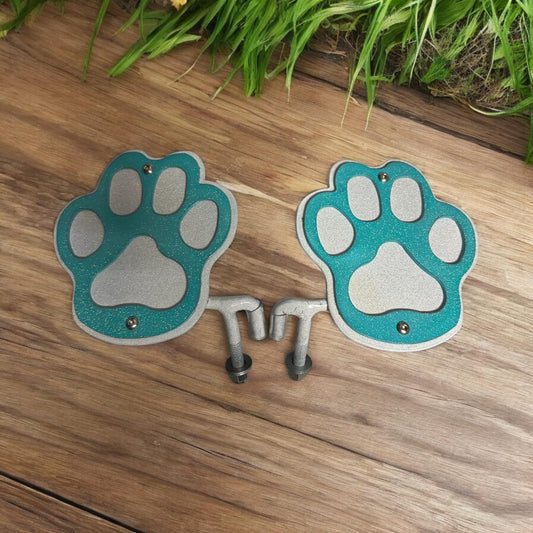 Paw Print, Set of 2 Foot Pegs