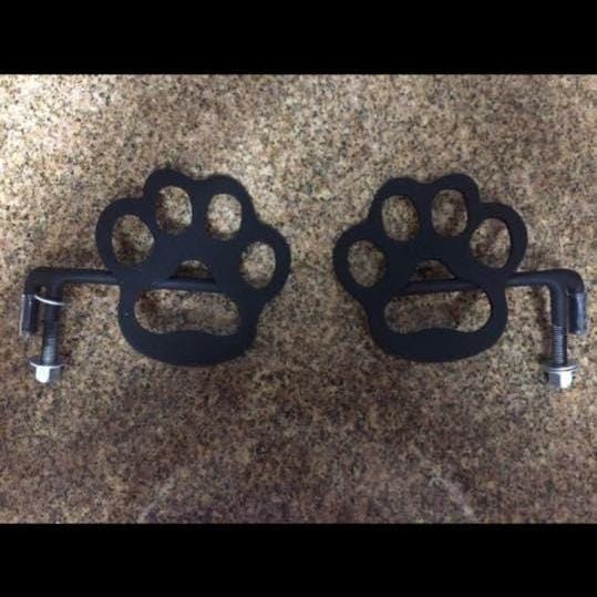 Paw Print, Set of 2 Foot Pegs
