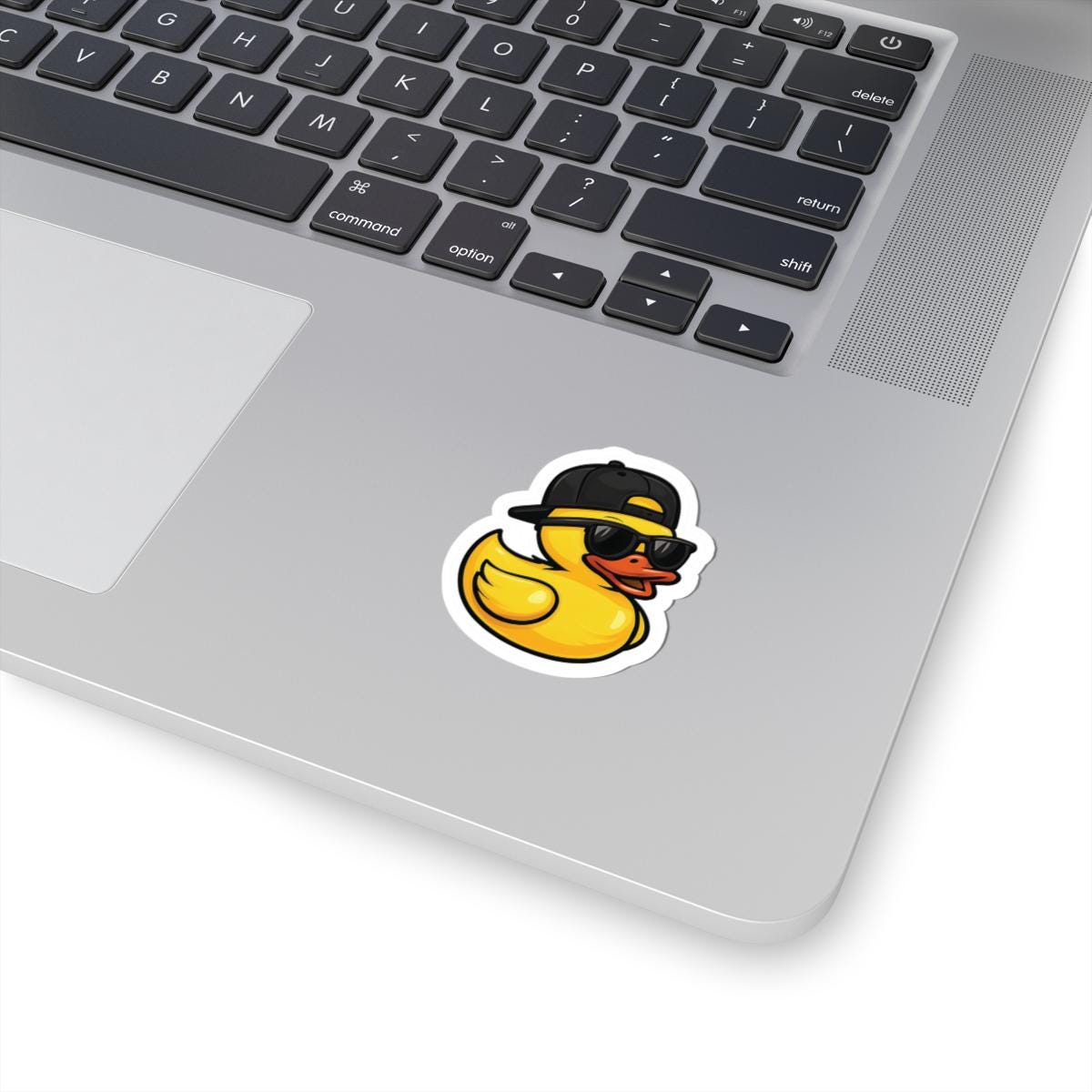 Black Hat Rubber Duck Stickers - Fun Bright Decor for Laptops, Water Bottles, Holiday Gifts, Summer Vibes