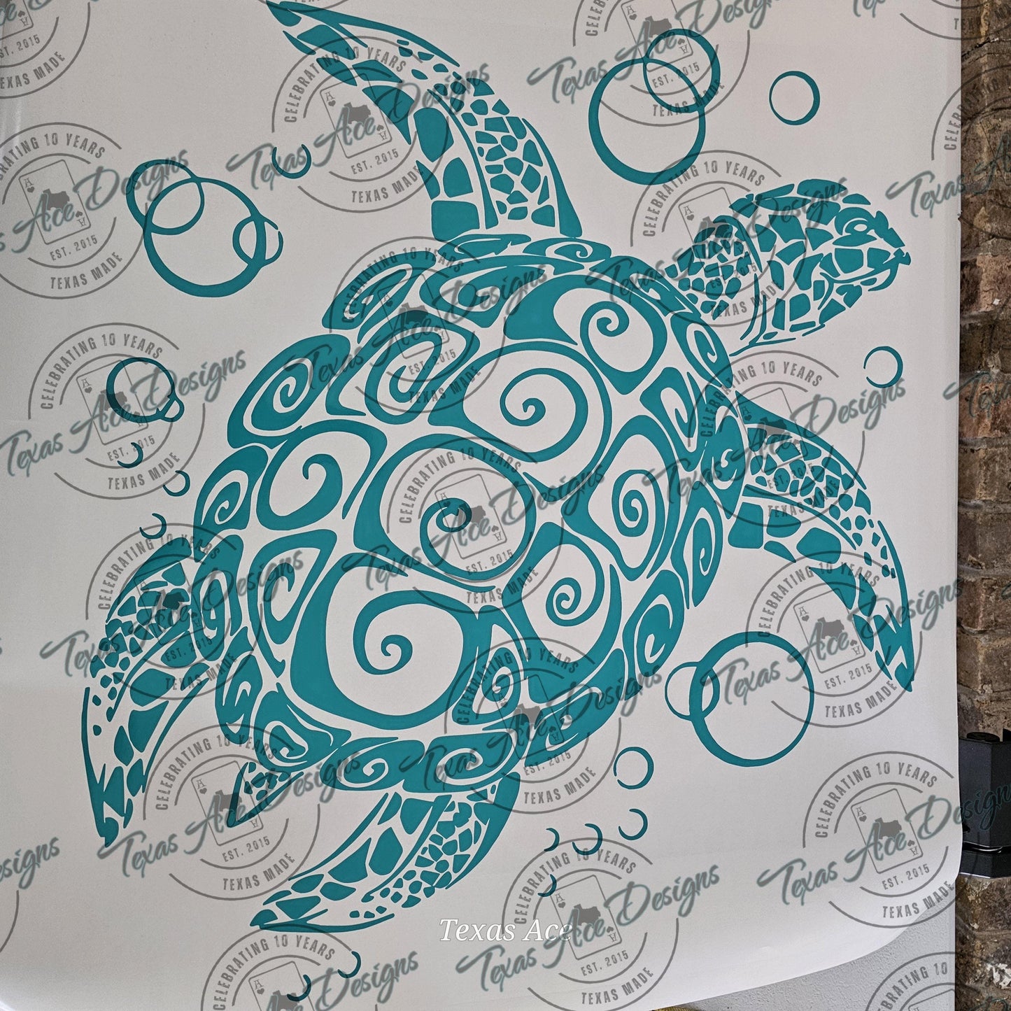 NEW Single Layer Tribal Sea Turtle Decal, Free US Shipping!