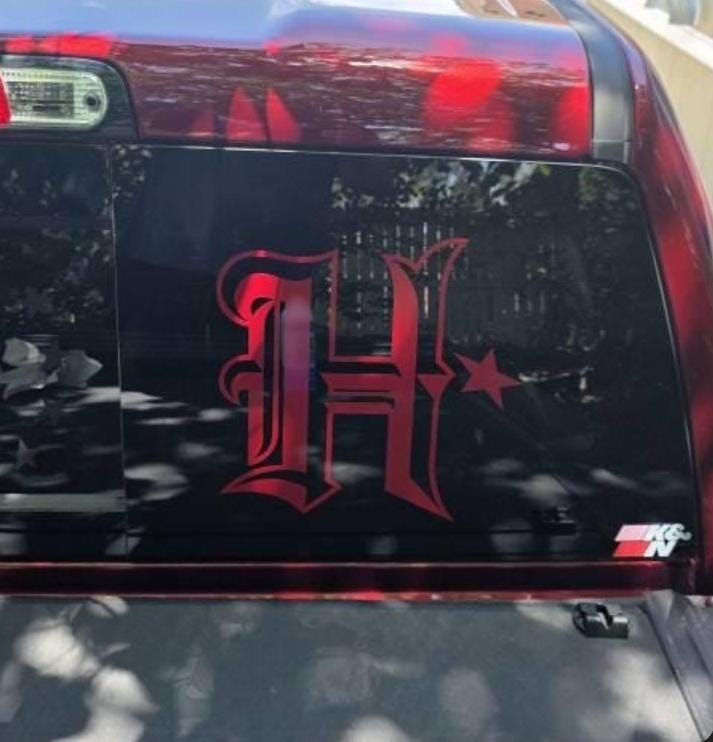 H H-Town Decal, FREE SHIPPING!