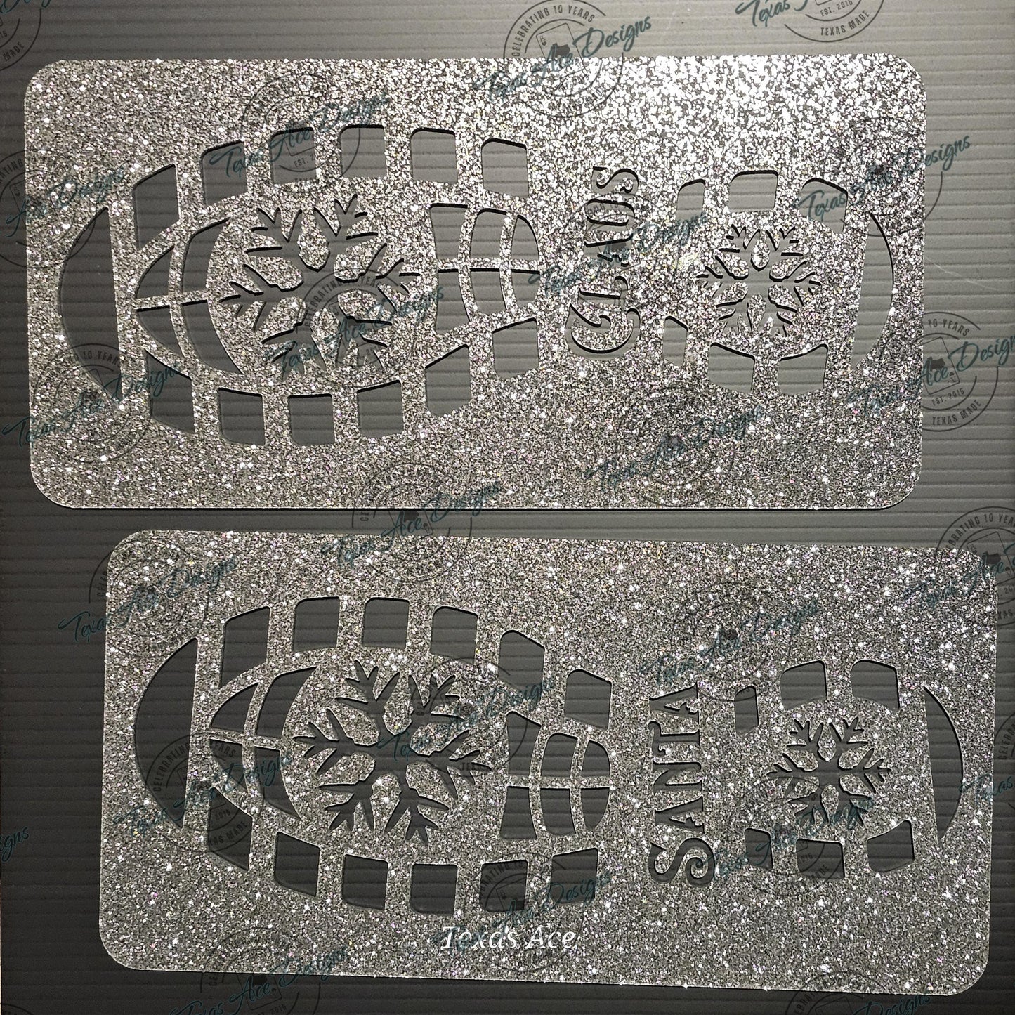 Santa Footprint Stencil, 1 Set