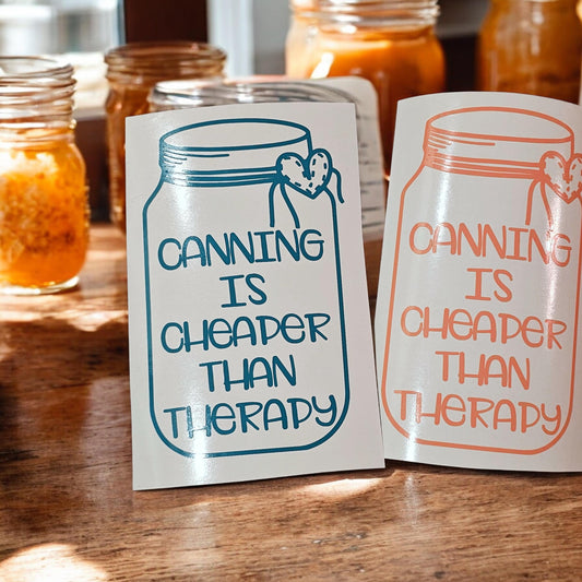 Canning is Cheaper Single Decal, FREE tracking!