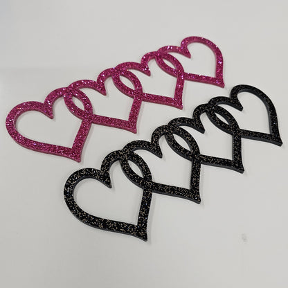 Heart Rings Rear Emblem | 55+ Color Options | Custom Audi Rear Badge | Fits Q5 SQ5 A3 A4 A5 A6 A7 Q3 Car Accessory